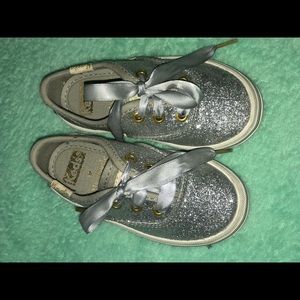 Silver Glitter Girl KEDS Kate Spade